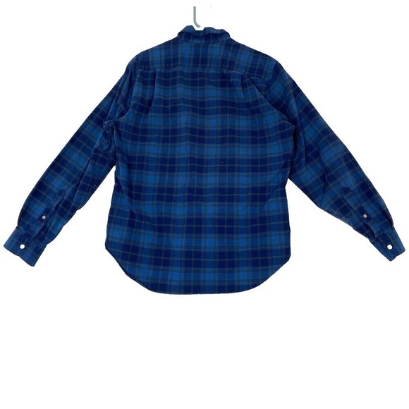 Vineyard Vines Collegiate Shirt Mens Size Medium Blue Plaid Button Up Cotton - Picture 2 of 10